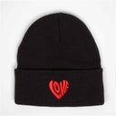 Love Kalp Nakışlı Bere