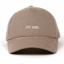 Fit Gril Nakışlı Gabardin Şapka