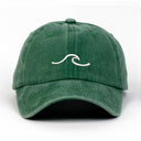 Dalga Nakışlı Yıkamalı Şapka