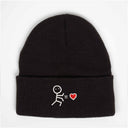 Çöp Adam Sol Nakışlı Bere