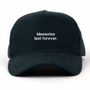 Memories Last Forever Nakışlı Gabardin Şapka