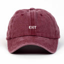 Exit Nakışlı Yıkamalı Şapka