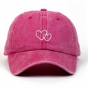 Kalpler Nakışlı Yıkamalı Şapka