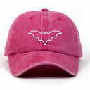 Bat Nakışlı Yıkamalı Şapka