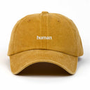 Human Nakışlı Yıkamalı Şapka