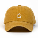 Yıldız Nakışlı Yıkamalı Şapka