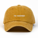 I'm Married Nakışlı Yıkamalı Şapka