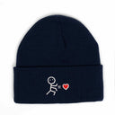 Çöp Adam Sol Nakışlı Bere