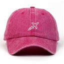 Uçak Nakışlı Yıkamalı Şapka