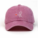 Çöp Adam Sağ Nakışlı Yıkamalı Şapka