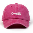 Open Nakışlı Yıkamalı Şapka