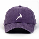 Antilop Nakışlı Yıkamalı Şapka