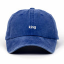 King Nakışlı Yıkamalı Şapka