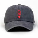 Kupa Kızı Nakışlı Yıkamalı Şapka