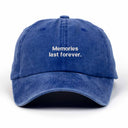 Memories Last Forever Nakışlı Yıkamalı Şapka