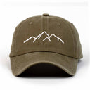 Mountain Nakışlı Yıkamalı Şapka