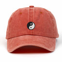 Yin Yang Nakışlı Yıkamalı Şapka