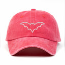 Bat Nakışlı Yıkamalı Şapka