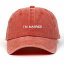 I'm Married Nakışlı Yıkamalı Şapka