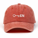 Open Nakışlı Yıkamalı Şapka