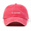 I'm Married Nakışlı Yıkamalı Şapka