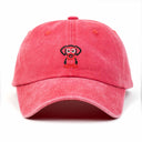 Köpek Nakışlı Yıkamalı Şapka