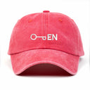 Open Nakışlı Yıkamalı Şapka