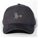 Çöp Adam Sol Nakışlı Gabardin Şapka