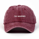I'm Married Nakışlı Yıkamalı Şapka