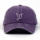 Kuş Nakışlı Yıkamalı Şapka