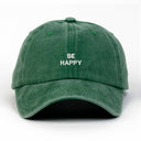 Be Happy Nakışlı Yıkamalı Şapka