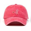 Çöp Adam Sağ Nakışlı Yıkamalı Şapka