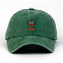 Köpek Nakışlı Yıkamalı Şapka