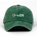 Open Nakışlı Yıkamalı Şapka