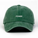 Power Nakışlı Yıkamalı Şapka