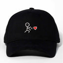 Çöp Adam Sol Nakışlı Gabardin Şapka