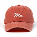 Mr. Nakışlı Yıkamalı Şapka