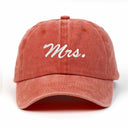 Mrs Nakışlı Yıkamalı Şapka