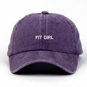 Fit Girl Nakışlı Yıkamalı Şapka