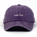 Luck You Nakışlı Yıkamalı Şapka