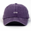 Gym Nakışlı Yıkamalı Şapka