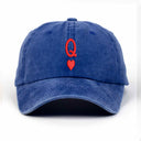 Kupa Kızı Nakışlı Yıkamalı Şapka