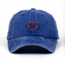 Sonsuz Kalp Nakışlı Yıkamalı Şapka