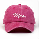 Mrs Nakışlı Yıkamalı Şapka