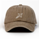 Uçak Nakışlı Yıkamalı Şapka