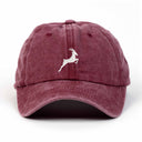 Antilop Nakışlı Yıkamalı Şapka