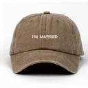 I'm Married Nakışlı Yıkamalı Şapka