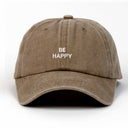 Be Happy Nakışlı Yıkamalı Şapka