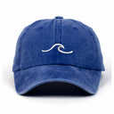 Dalga Nakışlı Yıkamalı Şapka