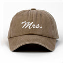 Mrs Nakışlı Yıkamalı Şapka
